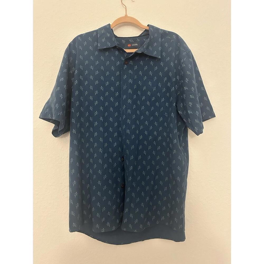 Cova Men’s Blue Polo Size-XL